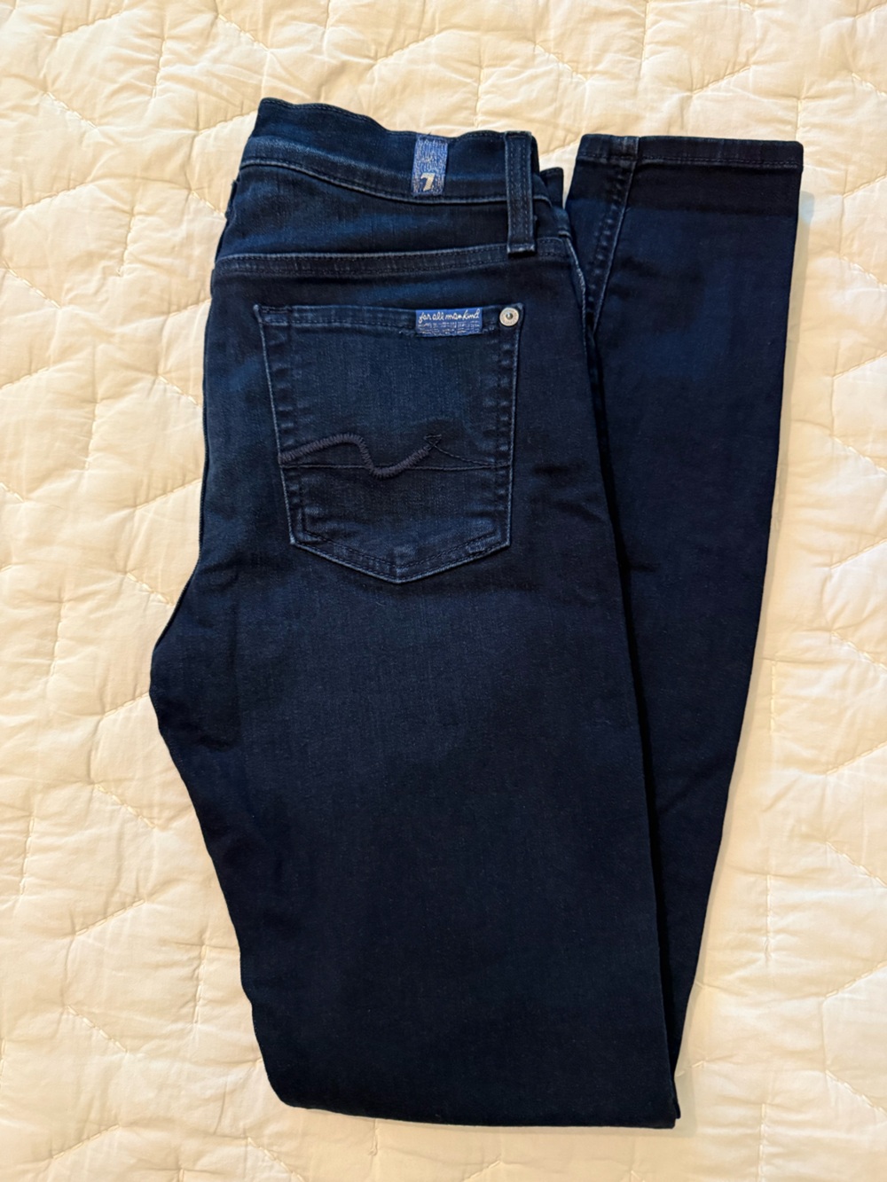 7 For All Mankind Slim Jeans in Dark Blue